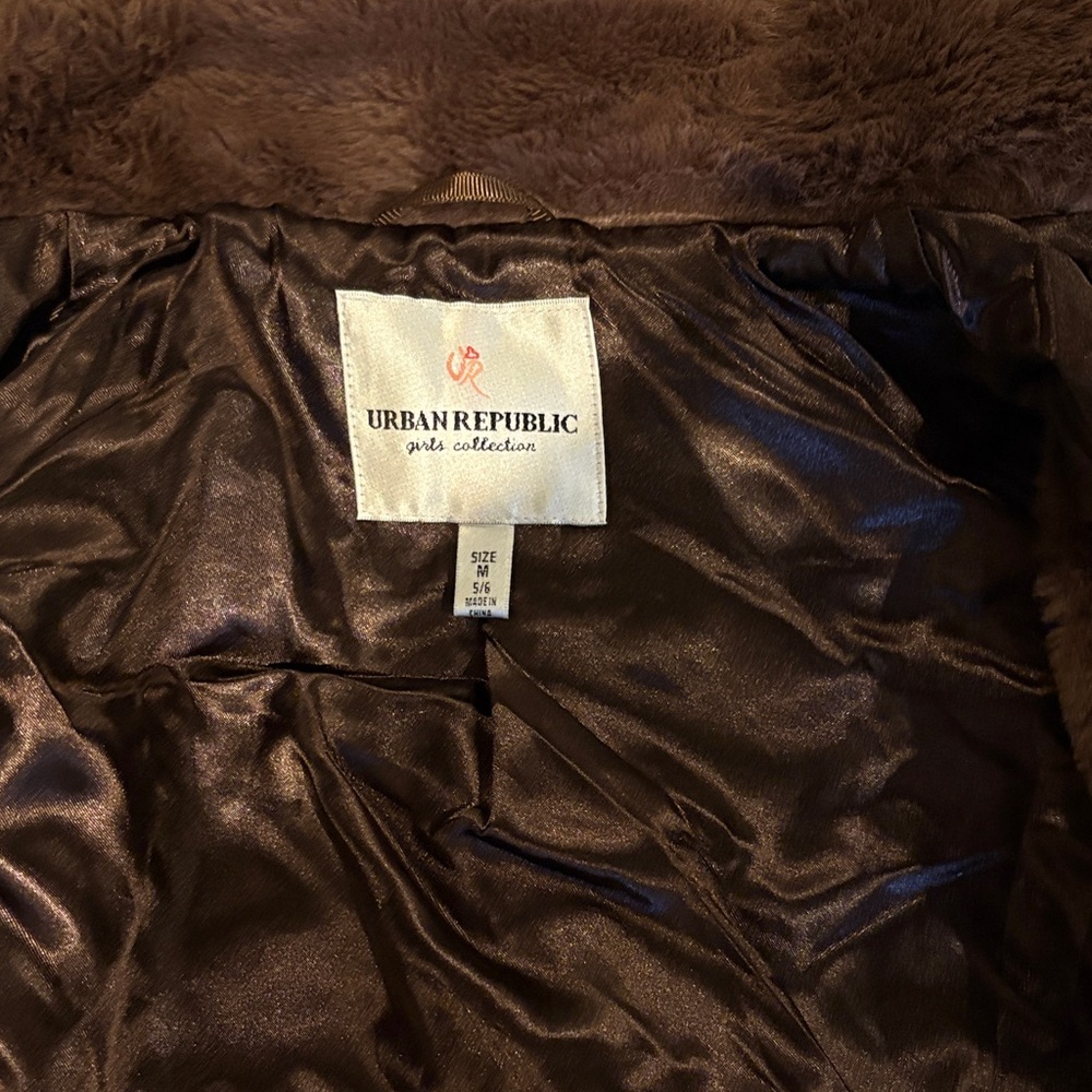 Urban Republic Chocolate Faux Fur Jacket